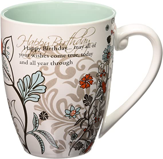 Mark My Words Happy Birthday Mug, 4-3/4-Inch, 20-Ounce Capacity