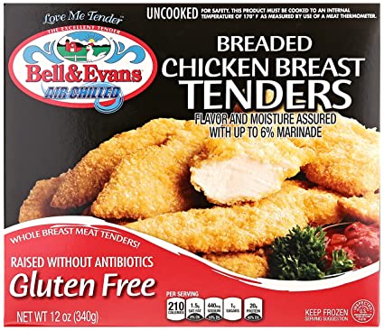 Bell & Evans, Gluten Free Breaded Chicken Tender (Raised without Antibiotics), 12 oz (Frozen)