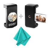 Tripod Mount Adapter with Mirror by EEZ-Y Cell Phone Accessories for Large and Small Smartphones - Attach it to Any Selfie Stick Monopod or Tripod - Fits All Apple Android Windows Phones Set of 2