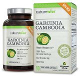 NatureWise Pure Garcinia Cambogia100 Natural HCA Extract Supports Weight Loss and Curbs Appetite Superior Absorption180 count
