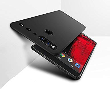 Essential Phone Case YIWANDIANZI Soft TPU Case Ultra Thin Slim Fit Anti-Fingerprint Rubber Cover for Essential Phone PH1 (Black)