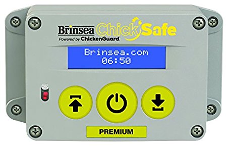 Brinsea Products Chick Safe Premium Automatic Chicken Coop Door Opener, Grey/Yellow