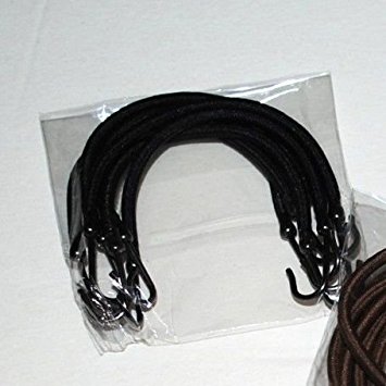 6 PCS Ponytail Hooks Holder Bungee Bands Hair Styling Black Brown Light Silver (Black)