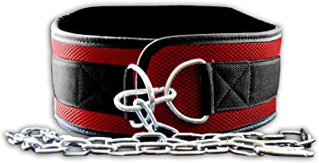 Fire Team Fit Weight Belt with Chain, Dip Belt for Weighted Pull Ups and Dips