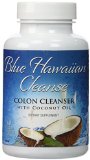 Blue Hawaiian Cleanse - Colon Cleanser with Coconut Oil - 60 vcaps  Professional Strength Formula Enhanced with Senna Flax Psyllium Ginger and Black Walnut  Removes Intestinal Plaque with Mild Laxative Effect