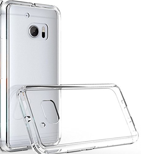Suriora HTC 10 Case, [Neo Hybrid Crystal] PREMIUM BUMPER [Ultra Scratch Resistant] [Hybrid Bumper Series] Shockproof Impact Resistance Case and Clear Hard Back Panel for HTC 10 (2016) (Crystal clear))