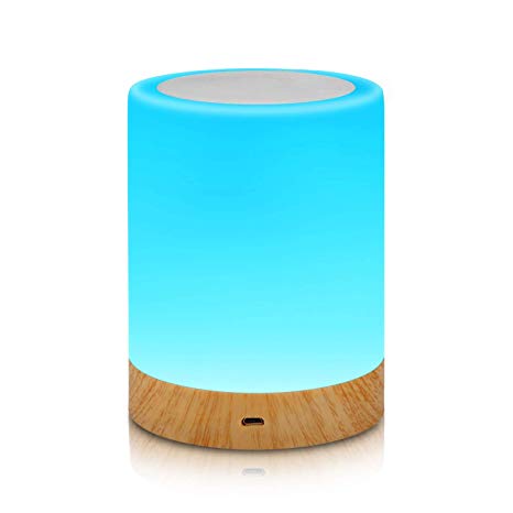 Aisuo Touch Control Bedside Lamp, Night Light with Dimmable Function, Rechargeable Lithium Internal Battery, 2800K-3100K Warm Light & Adjustable Brightness, Ideal Gift for Kids and Children. (M1)