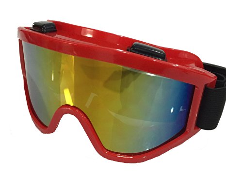 OAR Adult Medium-Large Frame Fit Ski Goggles, Anti Fog, Adjustable Strap, Snowboarding, Ski, ATV