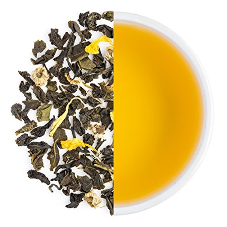Teabox Chamomile Spring Green Tea 3.5oz/100g (40 Cups) from India, Naturally Soothing and Calming tea, Stress Relieving & Restorative with Marigold | Delivered Garden Fresh Direct from source