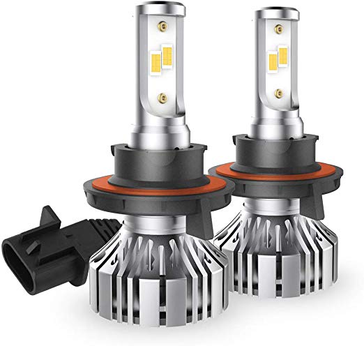CCJK H13/9008 LED Headlight Bulbs - 100W 12000LM 6000K Xenon White - High/Low Beam,Fog Light Bulb Conversion Kit - IP67,CSP Chips,360 Degree