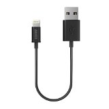 Apple MFi Certified Anker 1ft  03m Extra Short Tangle-Free Lightning to USB Cable with Ultra Compact Connector Head for iPhone iPod and iPad Black