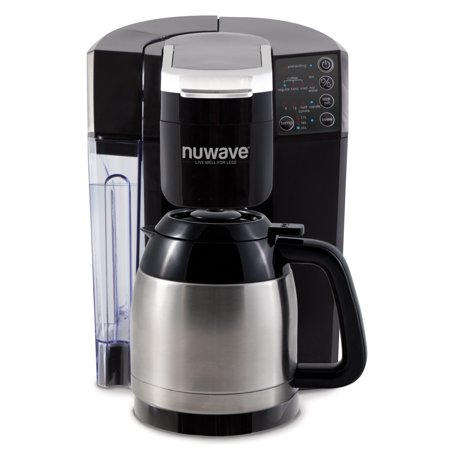 NuWave BruHub Single Serve/Full Pot Smart Coffee Maker Brewer Machine System