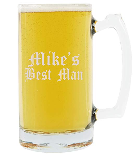 Personalized Beer Mug 25oz