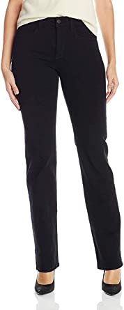 NYDJ Women's Marilyn Straight Leg Denim Jeans,Black,, 14X32