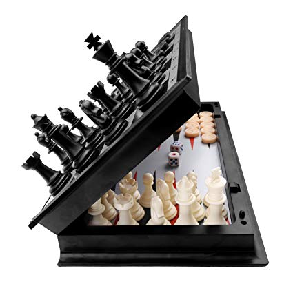 Magnetic Chess Set, KAILE Travel Magnet Chess with Folding Case Instructions Magnetic Chess for Kids Adults