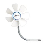 ARCTIC Breeze Mobile USB-Powered 92mm Portable Fan Portable Cooling Solution Quiet Fan - White