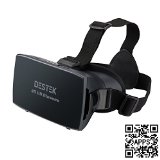 DESTEK 3D VR Virtual Reality Headset 3D VR Glasses with NFC for 46 inch Smartphones for 3D Movies and GamesBetter than Google Cardboard Adjustable StrapUPDATED - Includes NFC and Nose Padding
