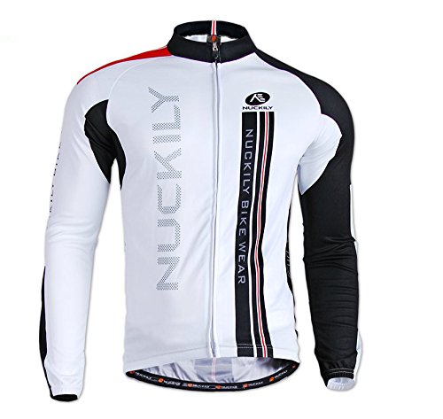 Nuckily Mens Cycling Long Sleeve Jacket Bicycle Shirt Cycling Clothing T-Shirts Cycling Jersey