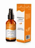 25 Vitamin C Serum for Face Highest Potency  Hyaluronic Acid  Vitamin E Best Natural and Organic Anti Aging Formula Stimulates Collagen Repairs Wrinkles and Fades Age Spots - Gives Skin a Radiant and Youthful Glow - Guaranteed Results