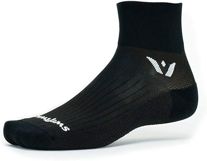Swiftwick- PERFORMANCE TWO Running & Cycling Socks, Fast Dry, Cushion Crew Socks