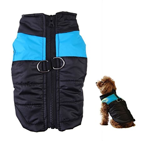 Lesypet Cold Weather Vest For Medium and Large Dogs With Safe Guard Zipper Closure Windproof
