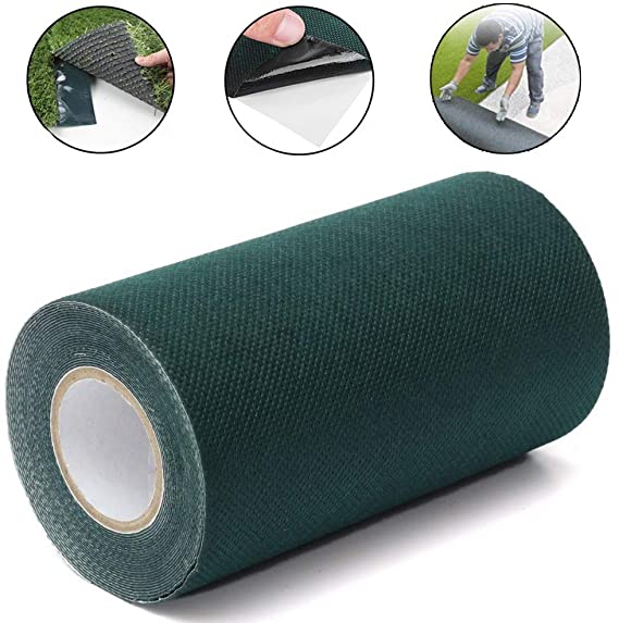 TYLife Artificial Grass Turf Tape,Self Adhesive Synthetic Turf Seaming Tape for Jointing Fixing Green Lawn Mat Rug,Connecting Fake Grass Carpet 6" x16'(15cm x 5m)