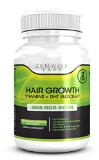 Hair Growth Vitamins Supplement with 5000mcg of Biotin and DHT Blocking Ingredients - Packed with Essential Vitamins and Antioxidants that Address Deficiencies Shown to Cause Hair Loss and Baldness - 120 Vegetarian Pills to Help Boost Hair Growth and Shine for Men and Women