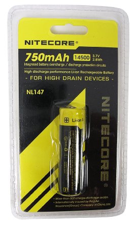 Nitecore NL147 14500 Li-Ion Battery for EA1