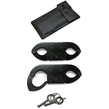 Takedown Gear Double Lock Thumbcuffs and Carrying Case