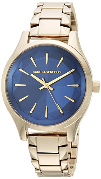 Karl Lagerfeld Women's 'Janelle' Quartz Stainless Steel Casual Watch, Color:Gold-Toned (Model: KL1628)