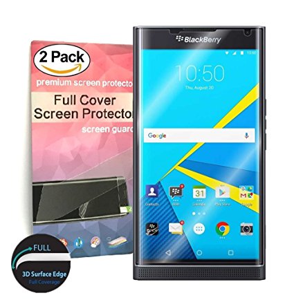 BlackBerry Priv Screen Protector Full Cover [2-Pack],Antsplustech Edge to Edge HD Anti-Scratch Screen Protector[Ultra-Clear] [Scratch Proof] [Anti-Fingerprint]