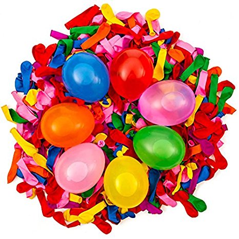 500 pack small multi colored transparent latex water balloons or air balloons 5 inch 6 inch dart balloons Bright biodegradable safe colorful water bomb for kids summer outdoor fun party fight games
