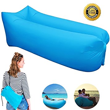 Inflatable Lounger Couch, Portable Air Sofa Sleeping Bed Chair with Fast Inflatable Design for Travelling, Camping, Beach, Park, Backyard ---Lengthened