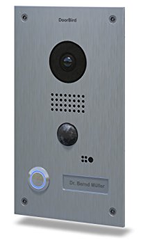 DoorBird WiFi Video Doorbell D202, Stainless Steel, Flush Edition