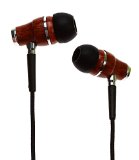 Symphonized NRG Premium Genuine Wood In-ear Noise-isolating HeadphonesEarbudsEarphones with Microphone Black