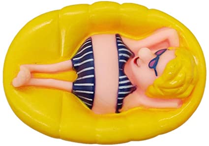 Grehod Swimming Pool Thermometer Floating Thermometer Cartoon-Looking Blonde Thermometer Swimming Pool Thermometer