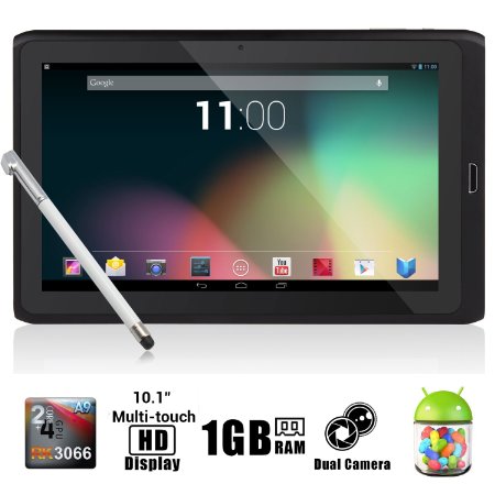 Dragon Touch® R10 10.1'' Google Android 4.1 Dual Core Tablet MID PC, Rockchip RK3066 Dual Core Cortex A9 CPU up to 1.6GHz, 1Gb RAM, 8Gb HDD, Multi-Touch Screen, Front Camera   Rear Camera, Google Play Pre-Installed, HDMI 1080P Output, Skype Video Calling, Netflix, Flash Supported [By TabletExpress]
