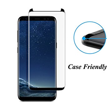Premium Samsung Galaxy S8  Screen Protector 6.2 inch S8 Plus Invisible Shield Guard , YaSaShe Anti-burst Tempered Glass Transparent Screen Protector 6.2'' (S8 Edge Black)