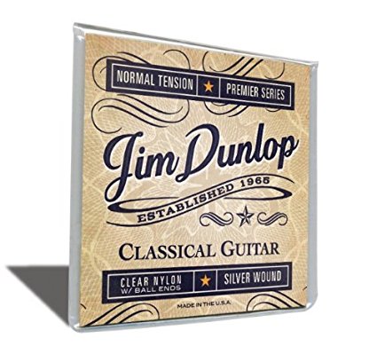 Dunlop DPV102B Premiere Series Ball End Classical Guitar Strings, Normal Tension, .028-.043, 6 Strings/Set