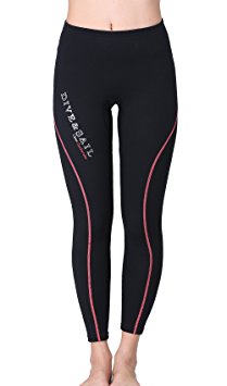 DIVE & SAIL Wetsuit Pants 1.5mm Women Neoprene Pants For Kayaking Surfing Snorkeling Padding