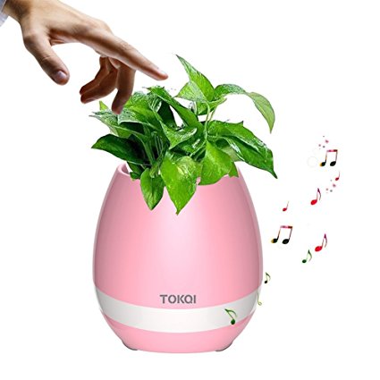 OYOTRIC Mini Flowerpot &Wireless Bluetooth Speaker &Decoration Touch Plant Piano Light Flowerpot
