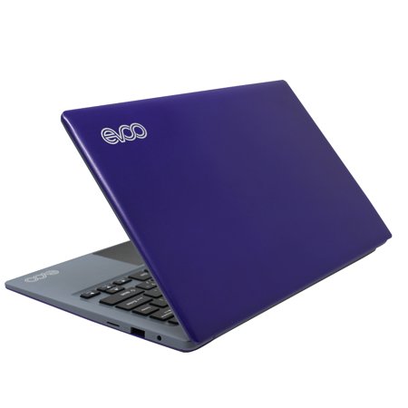 EVOO 11.6" Ultra Thin Laptop, 3GB RAM, 32GB Storage, Windows 10S, Micro HDMI, Webcam, Purple