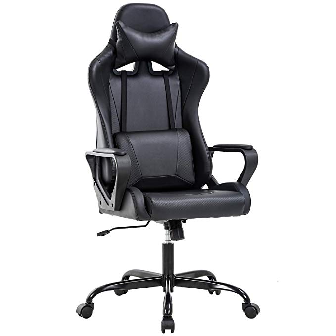 Office Chair Gaming Chair Desk Chair Ergonomic Racing Style Executive Chair with Lumbar Support Adjustable Stool Swivel Rolling Computer Chair for Women,Man