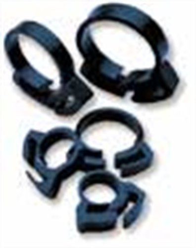 Two Little Fishies ATL5410W 6-Piece Plastic Hose Clamp Set, 3/4-Inch