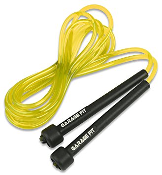 Garage Fit 9' Adjustable PVC Jump Rope for Cardio Fitness - Versatile Jump Rope for Both Kids and Adults - Great Jump Rope for Exercise
