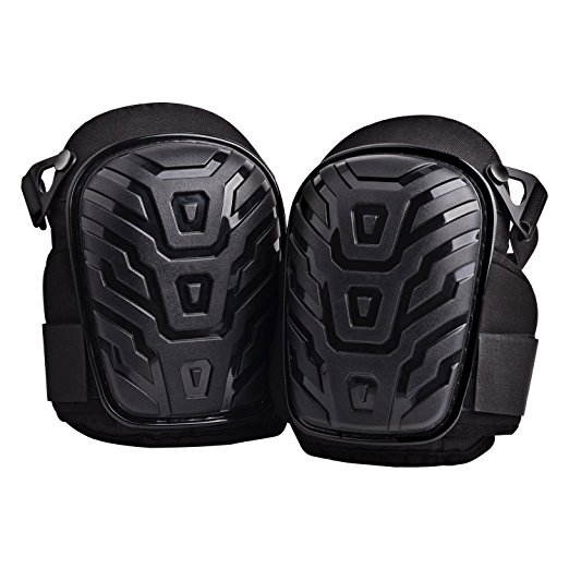 Dudustores Professional Knee Pads with Heavy Duty Gel Cushion and Comfortable Foam Padding, Super Sticky Wide Velcro and Adjustable Clips For Construction, Carpenter, Masonry , Flooring, Gardening