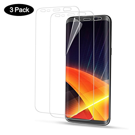 Galaxy S8 Plus Screen Protector Full Coverage HD Clear Anti-Scratch Protective Film Screen Protector for Samsung Galaxy S8 Plus 3 Pack
