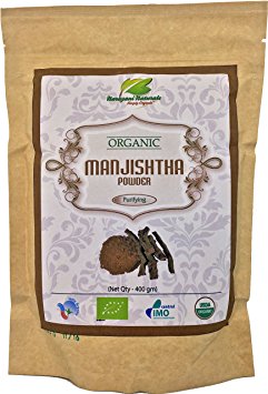 Organic Manjistha Powder 400 gms - USDA Certified,