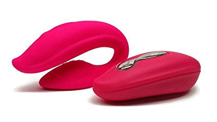 Wowyes Remote Control Vibrator 5 Speed Rechargeable Waterproof G-Spot Clitoris Bullet Vibrator Wireless Vibrating Love Egg Adult Sex Toy Vibe For Women- - Rose Red