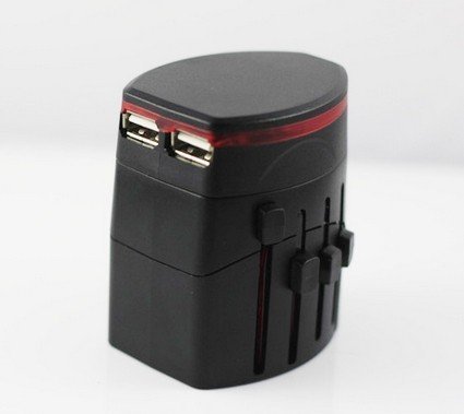 Newdigi® Universal World Wide Travel Charger Adapter Plug (Built-in Dual USB)
